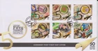 GB - GUERNSEY 2019 Post Office 50 Years Anniv SG 1802-1807 FDC STAMPs ON STAMPs