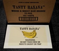Catchmaster Banana Flavor Glue Board Mouse Traps Insects Roach Traps 12 