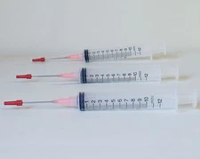 Mantel Clock Oiling 3-10cc Syringes with Stainless Steel Applicators