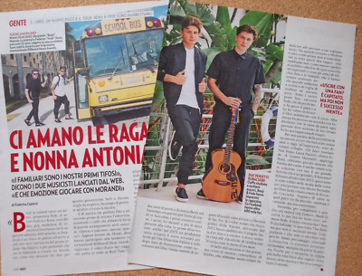 Italian Clipping Cutout 2016 BENJI AND FAITH love us girls and grandma 2 PAGES