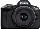 Canon EOSR50BK-1845ISSTMLK Mirrorless SLR Camera EOS R50 Standard Zoom Lens Kit