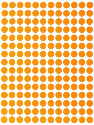 Pegatinas de puntos naranja neón en varios tamaños (8 mm-38 mm) etiqueta de color en 15 hojas - Imagen 7 de 22