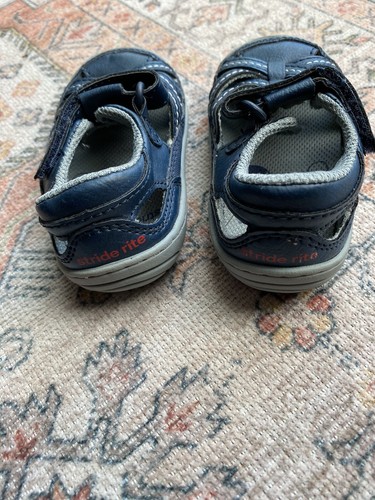 Stride Rite Size 4 Blue Sandals - Picture 5 of 10