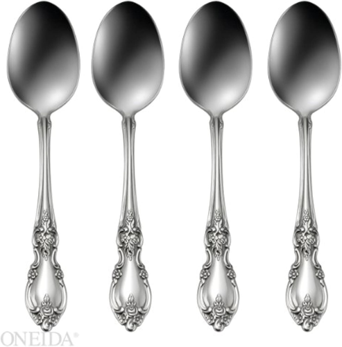 Louisiana Fine Flatware Dinner Spoons, Set of 4, 18/10 Stainless Steel