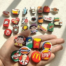 30Pcs Charm for Crocs Clogs Bubble Slides Sandals, Cute Shoe Charms for Boy Girl