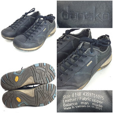 Dansko Paisley Womens EU 41 US 10.5 11 Navy Milled Nubuck Waterproof Sneakers