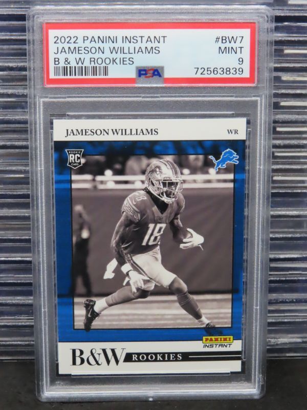 Jameson Williams Panini Instant Black & White Rookies #BW7 Base