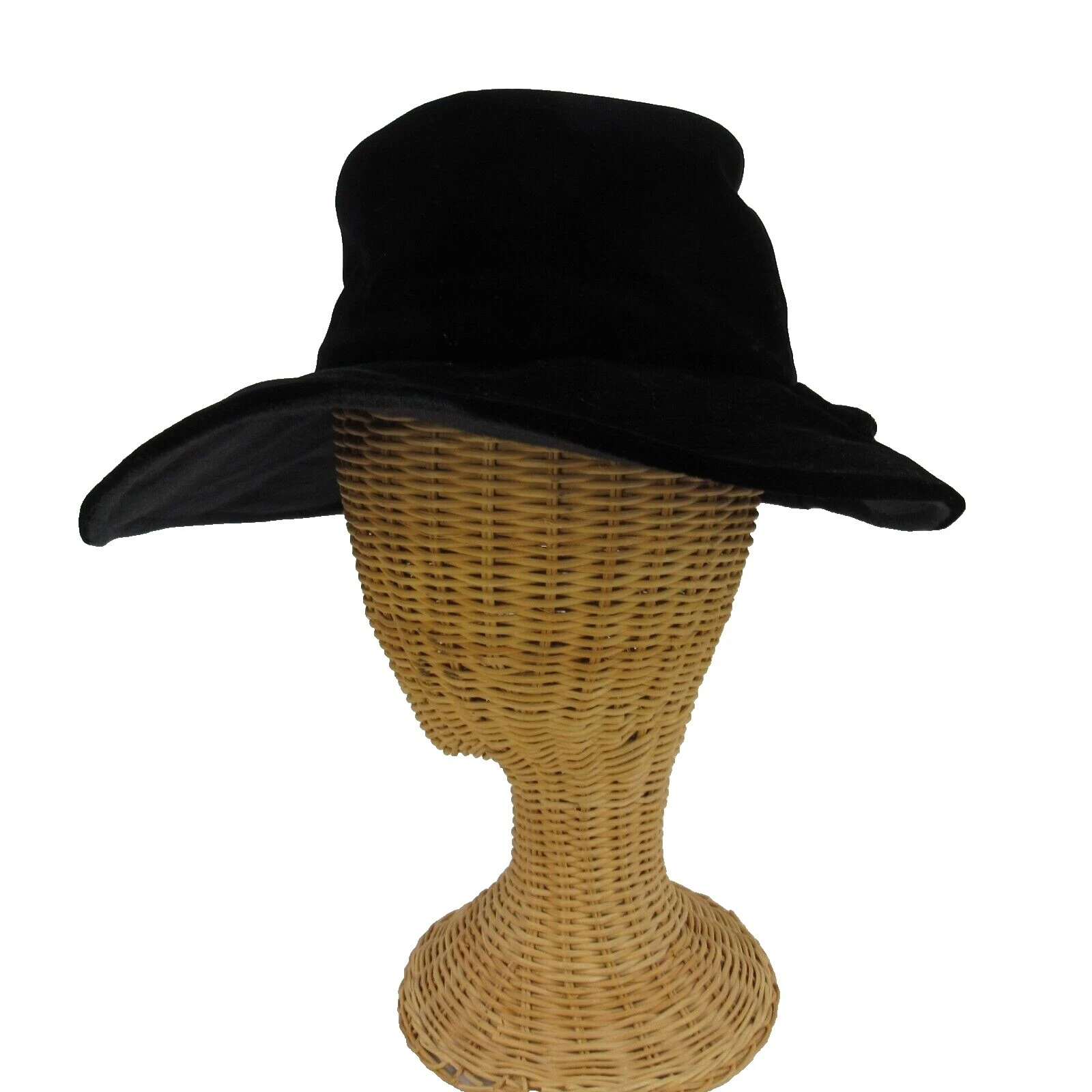 Black Velvet Vintage Hats for Women
