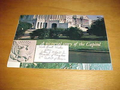 1970s Georgia Congressman John J Flynt Jr Autographed Signed Note 