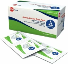 SM Dynarex 1116 Alcohol Prep Pad Large 100 Counts