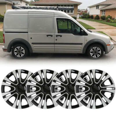 15 Wheel Covers Set Of 4 Set Of 4 Silver 15 Wheel Covers - Snap-On Hub Caps For 4 Or 5 Lug Steel Rims 15 Inch Hub Caps Silver