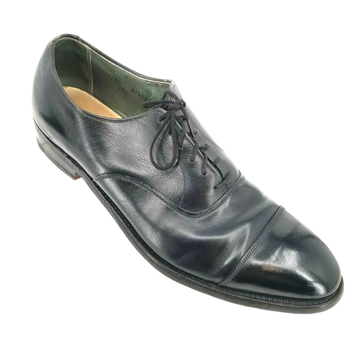 Cordwainer Wright Arch Preserver Mens Oxford Shoes Black Cap  display picture 1