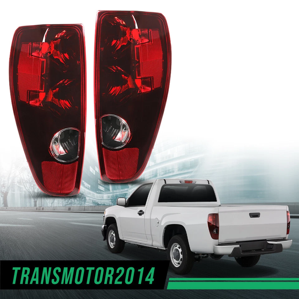 Fit For 2004-12 Chevy Colorado GMC Canyon Black Housing Headlights & Tail lights - Image 2 of 4