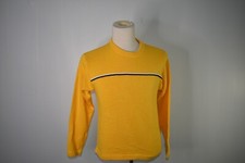 Tommy Hilfiger Boy sweater large cotton yellow made in India NWT long sleeve