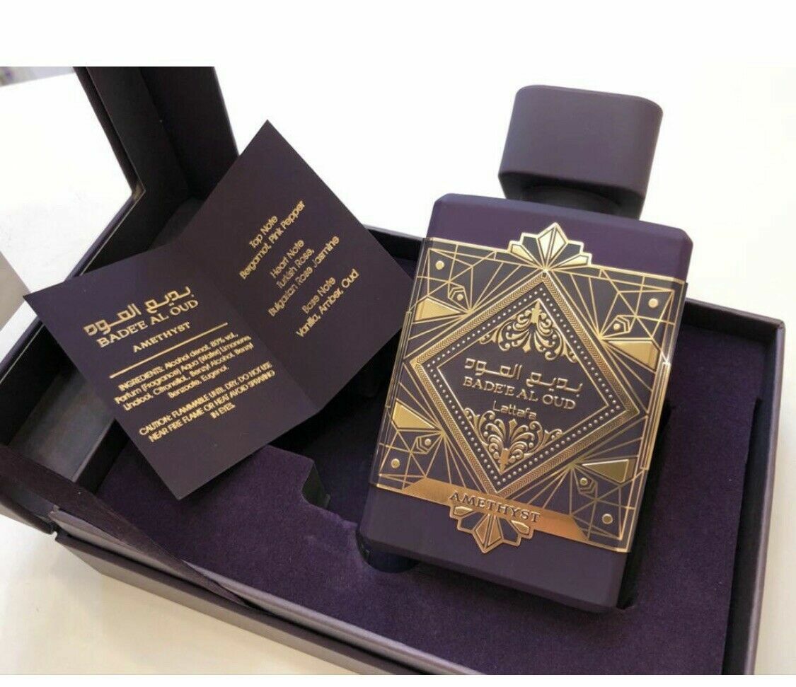 New Oud For Glory Amethyst EDP Perfume By Lattafa 100ML 3.4oz
