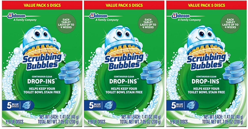 Toilet Bowl Tablets, Continuous Clean Toilet Drop in Discs, Each Tablet Provides - Picture 9 of 12