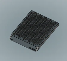 Bullet tray Reloading Block .40 S&W Dillon Hornady RCBS 3d printed Frankford