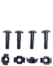 26mm ECH w/ RAILS Etc HELMET HARDWARE SET 4-POINT CHINSTRAP SCREW BOLT & NUT 4pk