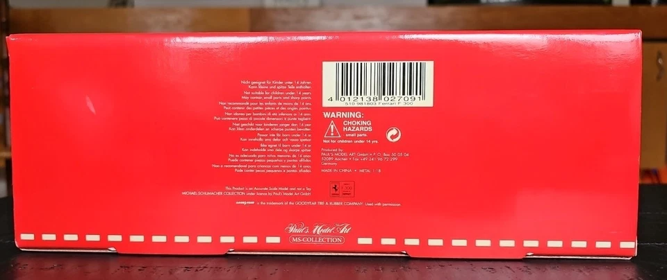 MINICHAMPS PAUL'S MODEL ART 510 981803 FERRARI F300 1/18 DIECAST, NIB, SEE AD. - Image 4 of 4