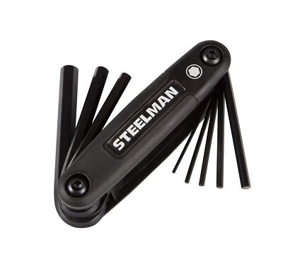 Steelman Portable Folding Hex Key Wrench Metric Multi-Tool, Set Includes 1.5,...