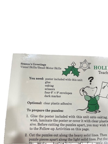 Vintage Macmillan Seasonal Activities Winter Worksheets Home School NEW - Picture 9 of 9