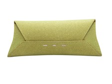 Lime Vbh Glitter Envelope Clutch