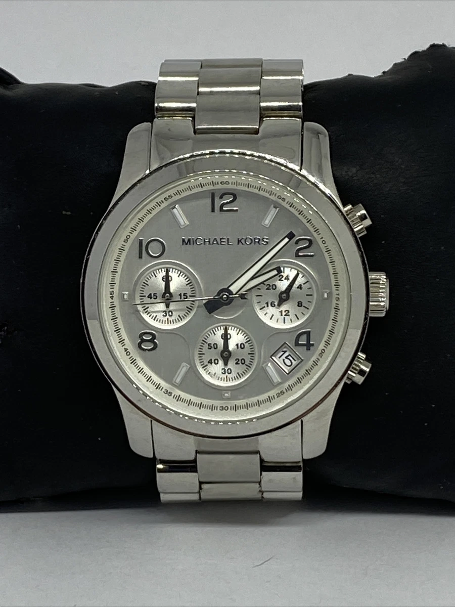 Michael Kors Runway MK5076 Womens Silver Stainless Steel Analog