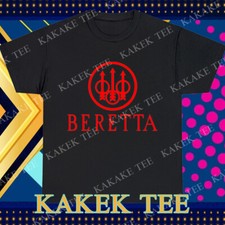 New BERETTA Firearms Gun Red Logo T-Shirt Funny Size S to 5XL