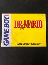 Dr. Mario (Nintendo Game Boy, 1990) MANUAL ONLY 