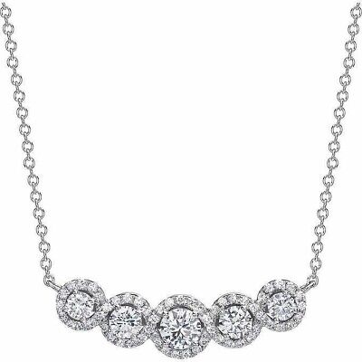Wedding Necklaces Pendants Pretty Cubic Zirconia 925 Silver Women Jewelry Gifts