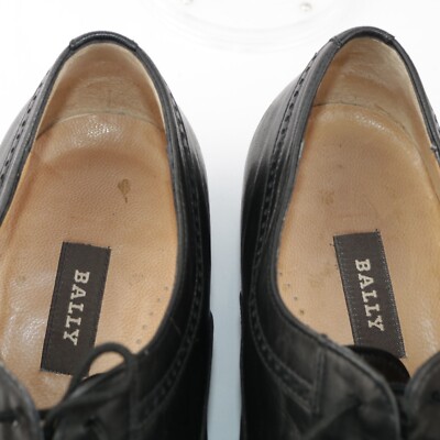 Bally Corniolo Shoes Mens Size 10 D Black Wingtip Oxford Dress Made In Italy Burgundy BALLY CORNIOLO Leather Brogue Wingtip Oxfords Dress  main image 2