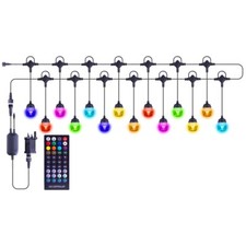 Colour Changing 14 LED Lamp Festoon Lights Indoor Outdoor Smart String Lighting