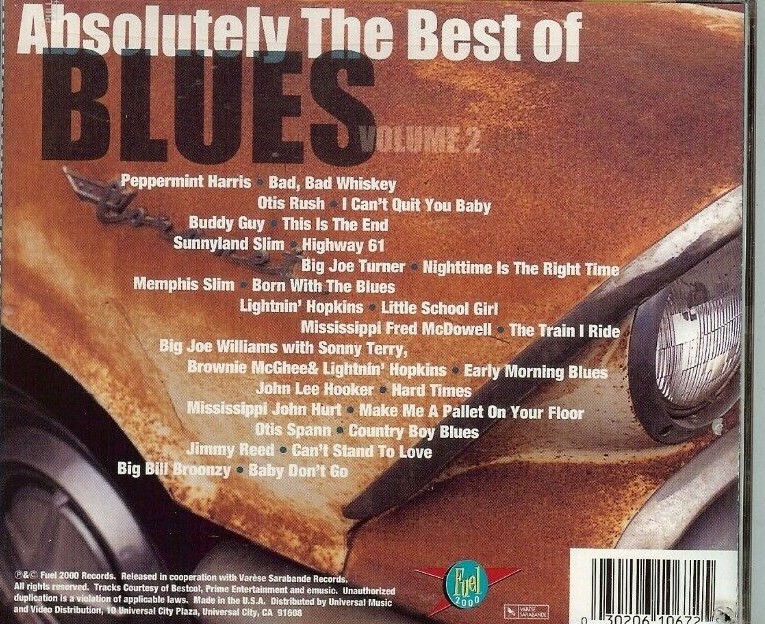 Absolutely the Best of the Blues, Vol. 2 by Various Artists (CD, Jul ...
