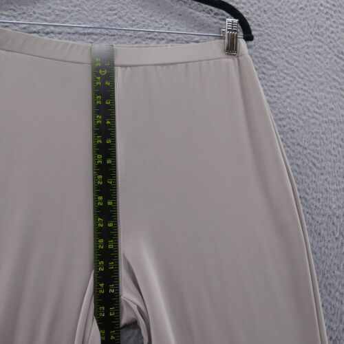 Frank Lyman Womens Wide Leg Pants 10 Beige Beige Pull On Comfort Stretch - Picture 8 of 12