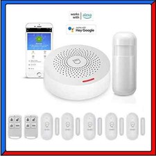 Kit Allarme Sirena Antifurto di Sicurezza da Casa Wifi Smart Alexa Google Home