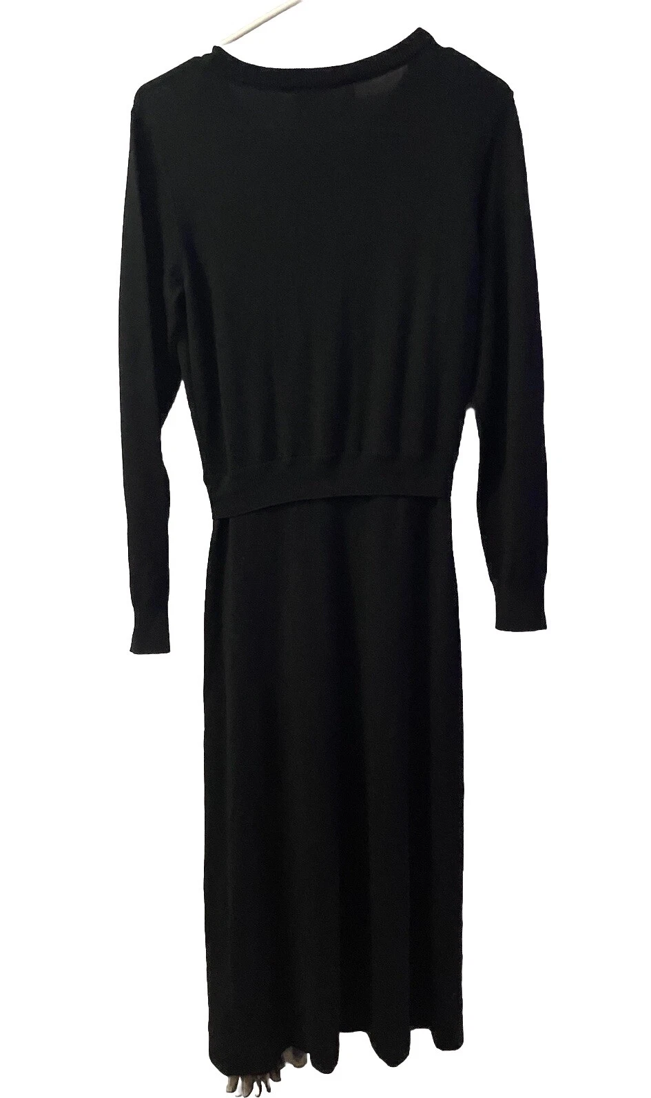 ABITO BOUTIQUE MOSCHINO NUOVO CON ETICHETTE NERO MANICHE LUNGHE IT 42$299 00