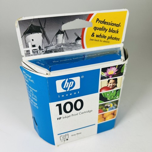 Genuine HP 100 C9368AN Photo Gray Ink cartridge for Deskjet Officejet Printer - Picture 2 of 9