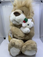 Vintage 1994 16" Lion and the Lamb Stuffed Animal Plush Commonwealth Christmas