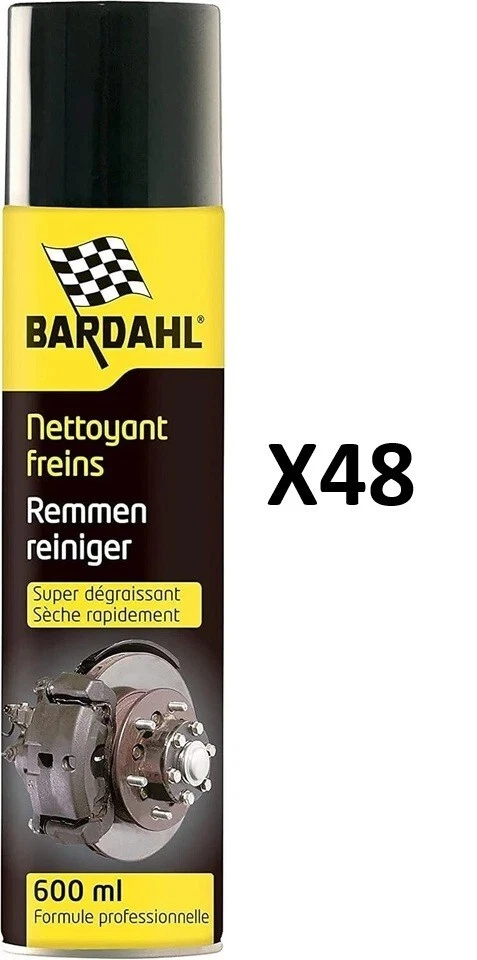 BARDAHL LOT 48 BOMBES Dégraissant Nettoyant Freins Ultra Puissant 600mL - Photo 1/1