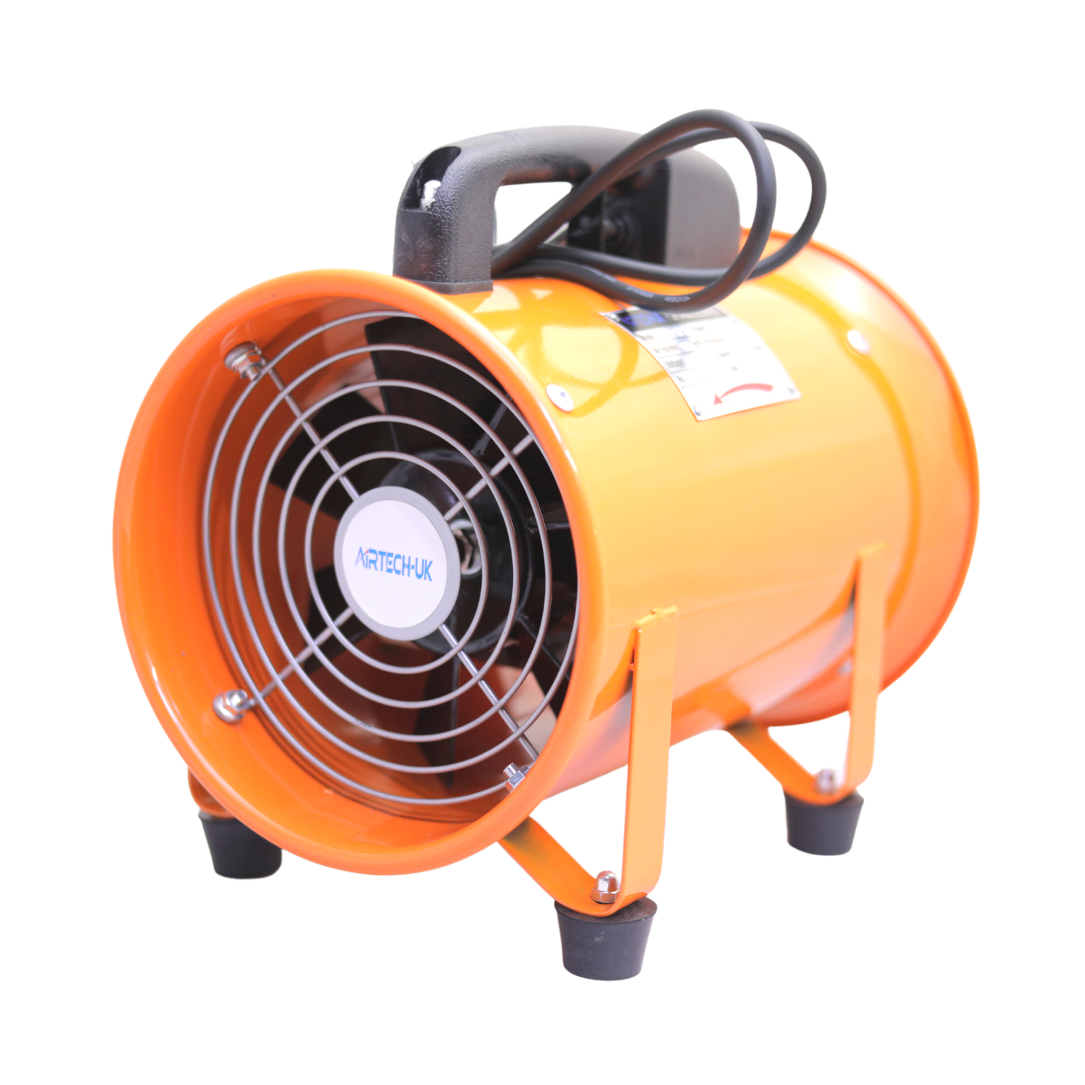 Portable Industrial Ventilator Axial Blower Workshop Extractor Fan 10"" 250mm