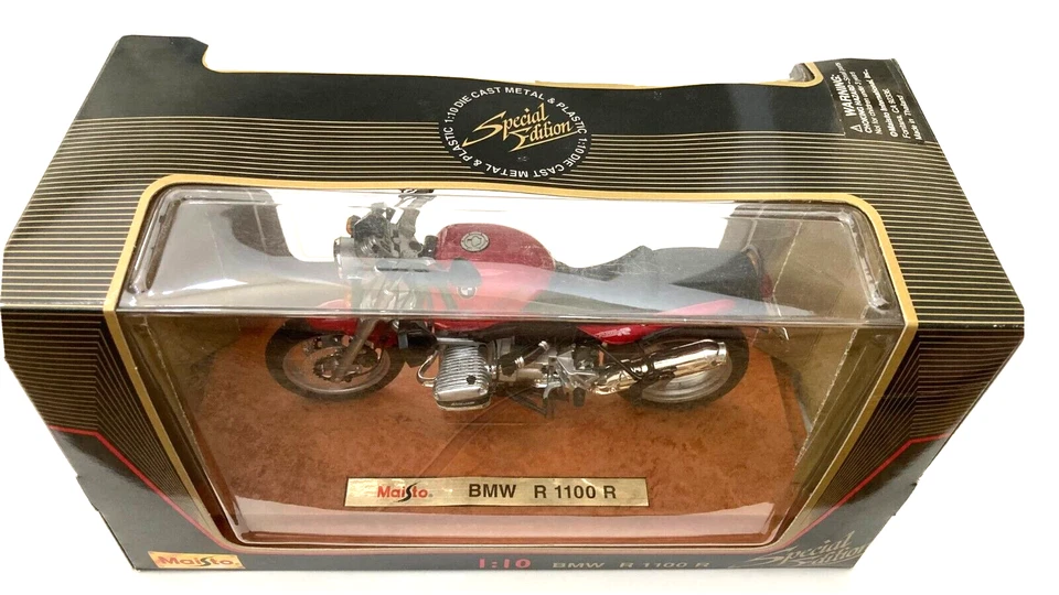 Maisto Die Cast Special Edition BMW R 1100 R 1:10 Motorcycle  - Image 4 of 4