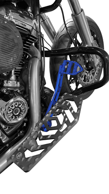 Blue Mini Shift Peg – Fits Harley Touring & Dyna – FLHR FLHX FLTR – Anodized Aluminum Footpeg