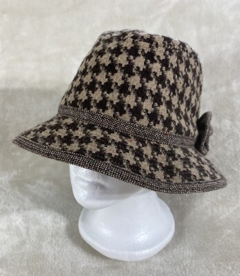Stylish Houndstooth Fedora Hat Houndstooth Fedora Hat For Men And Women Stylish 2024 Panama  main image 4