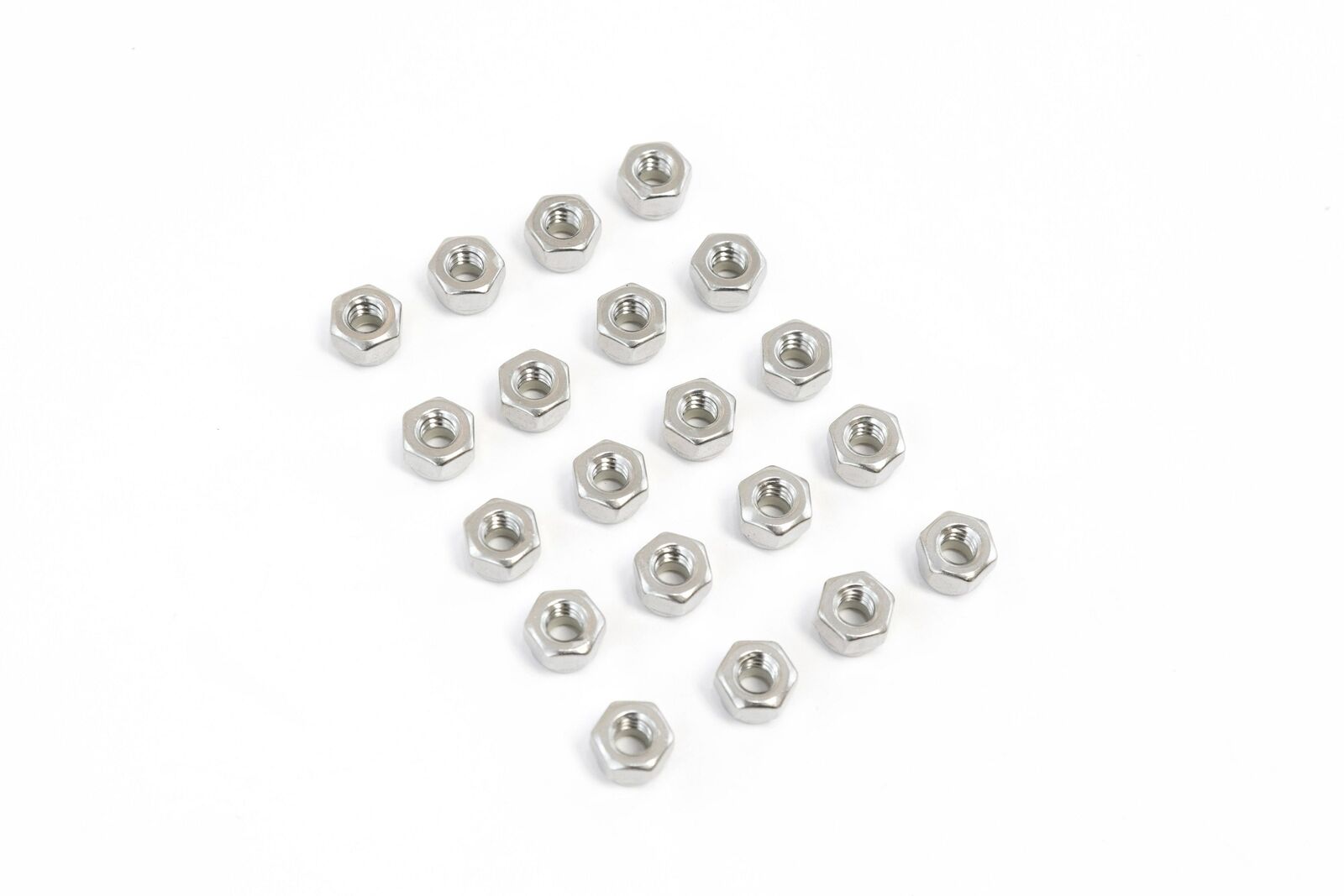20 Nylon Insert Lock Nut Set 1/4 Inch Diameter Hole 304 SS Stainless