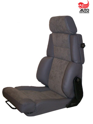Recaro Orthopäd 81  Leder grau Alcantara neu bezogen