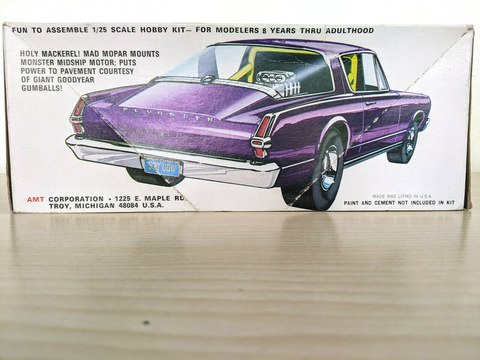 *RARE! *VINTAGE AMT "MAD MACKEREL" BARRACUDA FUNNY CAR Model KIT