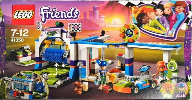 lego friends spinning brushes car wash