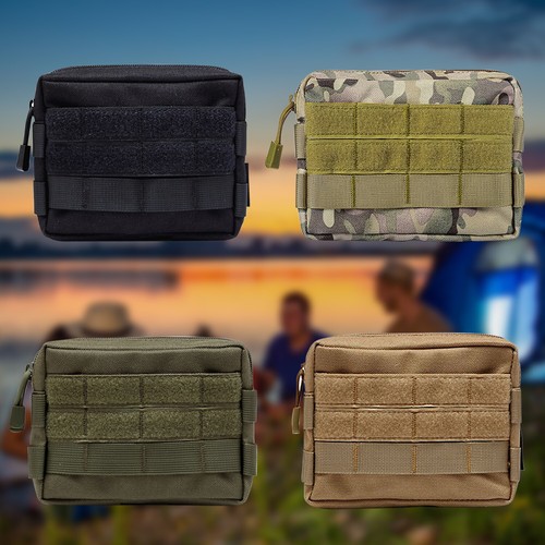 Waterproof Tactical Molle Pouch Utility Tool Waist Pack Belt Bag Phone Pocket UK - Picture 8 of 15