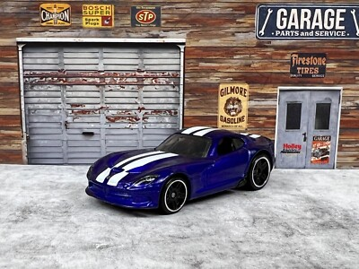 #ad 🇺🇸🇺🇸2016 Mattel Hot Wheels Dodge Viper Blue Diecast Car 🇺🇸🇺🇸 $11.19