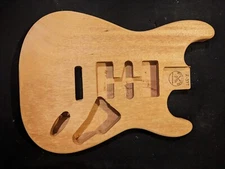 ST Guitar Body, MADE IN USA -  ONE PIECE OF MAHOGANY  -   #2-377